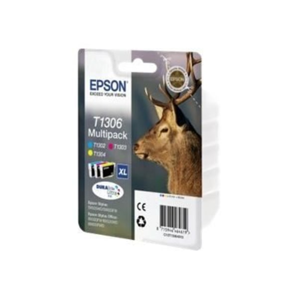 EPSON Multipack T1306 - Hjorte - Cyan, Magenta, Gul (C13T13064012)