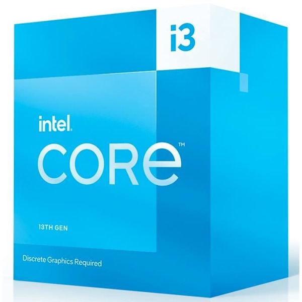 Intel Core i3-13100F-processor - INTEL - 3,4 GHz / 4,5 GHz - 4 kerner - 12 MB cache