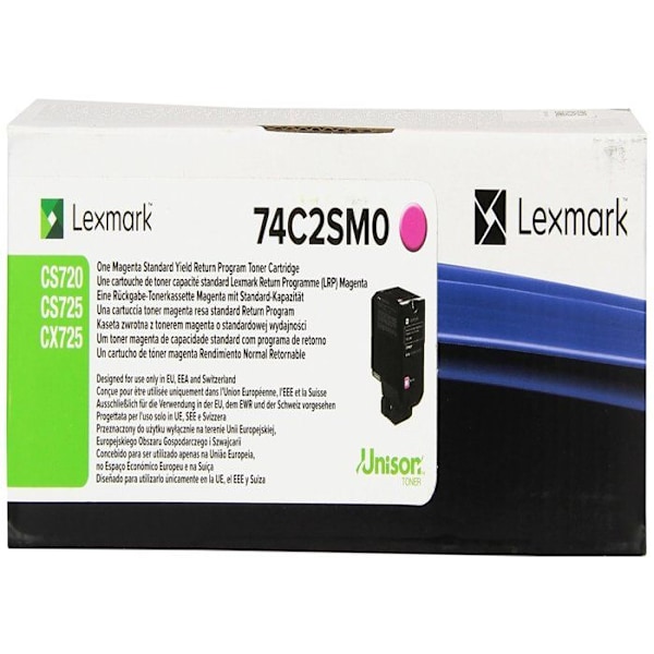 Lexmark tonerkassett - Magenta - Laser - Standardkapacitet - 7000 sidor