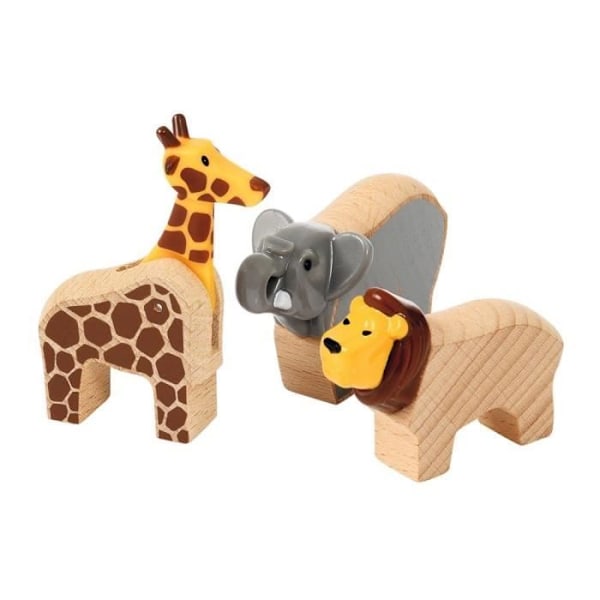 Brio World Circuit Safari Report - Komplet 26-delt kassesæt - Trætogkredsløb - Ravensburger - Blandet fra 3 år - 33960 Orange
