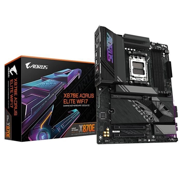 Moderkort - GIGABYTE - X870E A ELITE WIFI7 - Socket AM5 - DDR5 - Wi-Fi 7