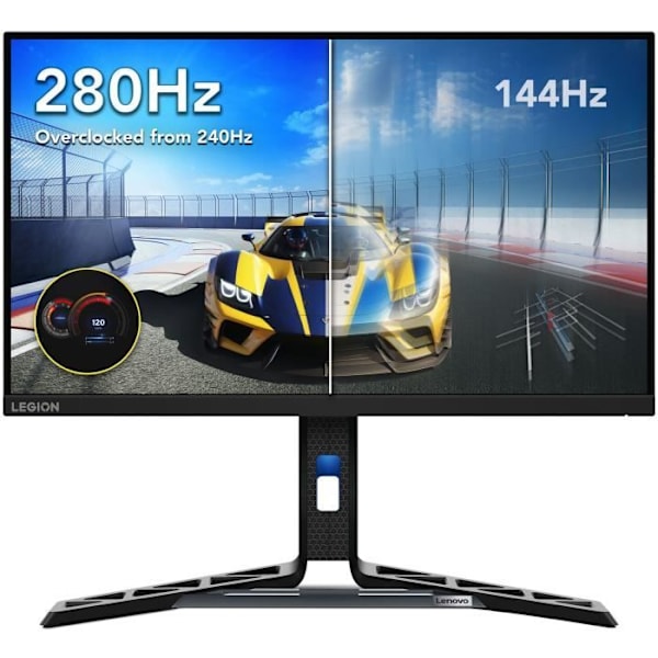 Ecran PC Lenovo R25f-30 24.5'' FHD, VA, 380 nits, 0.5ms, 240Hz, Tilt, Swivel, Pivot, Højdejusterbar stander, 2x HDMI 2.1, 1x DP 1.4, B