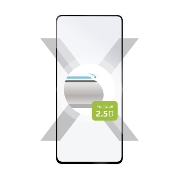 FAST Hærdet glasbeskytter med fuld dækning til Xiaomi Redmi Note 9 Pro-9 Pro Max-Note 9S, fuldskærmslim, sort
