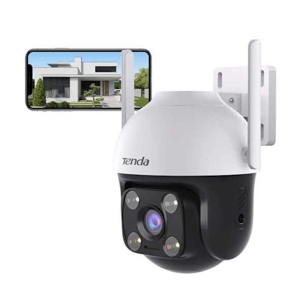 Tenda ip kamera - CH3 Sort, Hvid