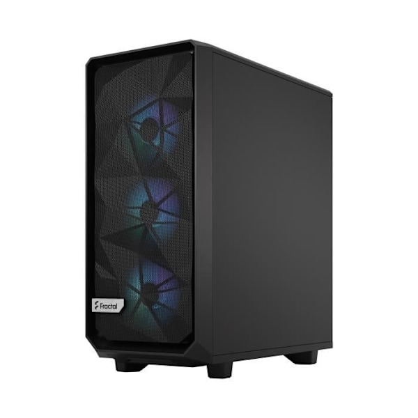 FRACTAL DESIGN Meshify 2 Compact RGB Black TG Light Tint ATX PC-kotelo musta