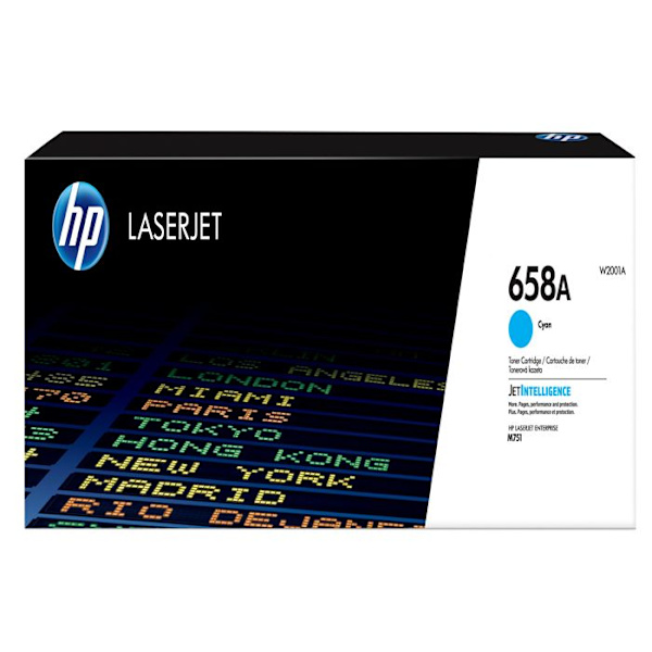 HP LaserJet 658A (W2001A) syaani värikasetti - 6000 sivua ISO/IEC 19798