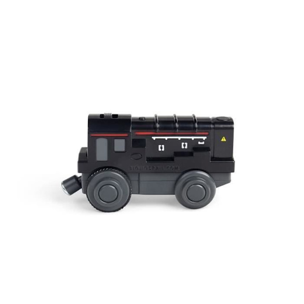 Sort svart batteritog til træbane - Bigjigs - BJT311 - Barn - Unisex - Sort sort