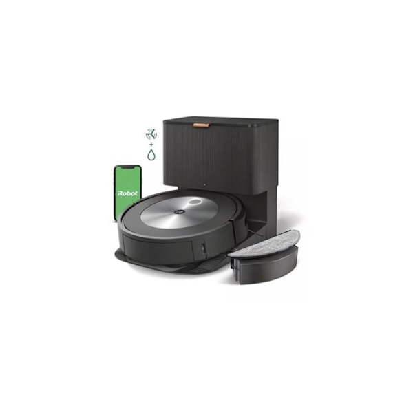 Robotti-imuri - IROBOT - Roomba Combo j5+ - 2 in 1 - Itsepuhdistuva - 2210 mAh musta