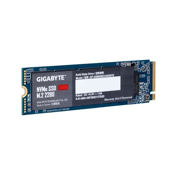 GIGABYTE - Intern SSD - 256 GB - M.2 NVMe (GP -GSM2NE3256GNTD)