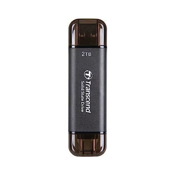 Extern SSD-disk - TRANSCEND - ESD310C - 2 To - USB-C & USB-A - Bärbar