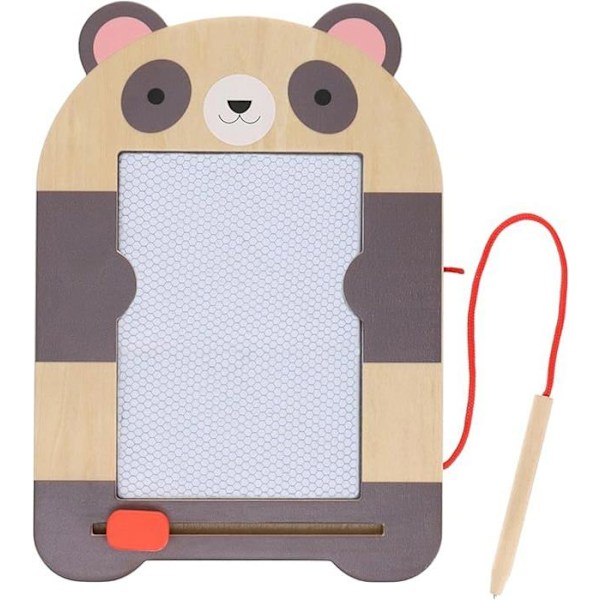 Taikataulu - Panda - Puusta - Magneettikynä - Pyöristetyt reunat - 3-vuotiaille ja vanhemmille