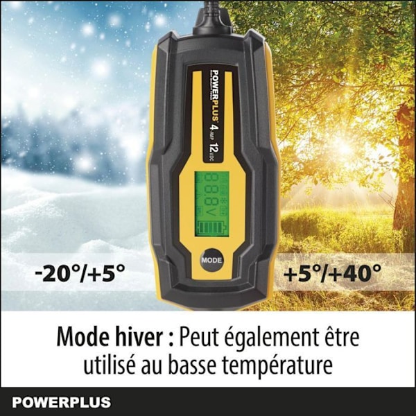 POWX4203 - Älykäs laturi - 12V 120Ah Gul