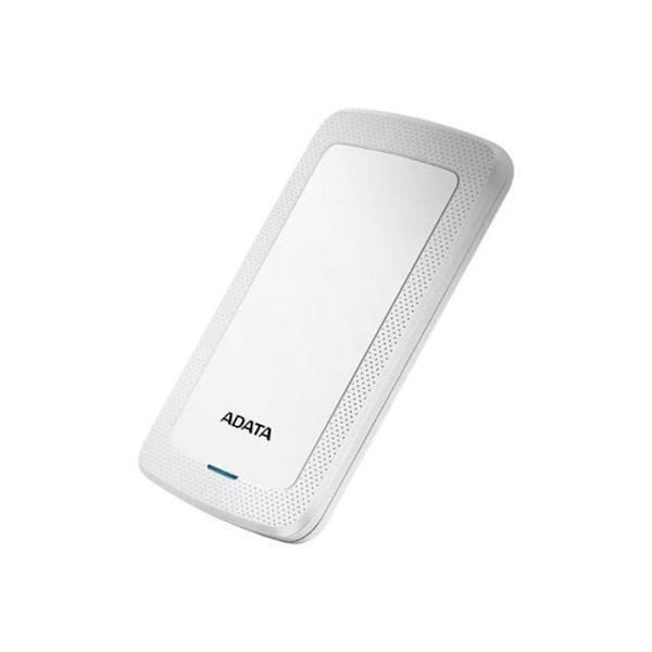 ADATA HV300 bærbar ekstern harddisk - 1 TB - USB 3.1 - AES 256 bit - Hvid