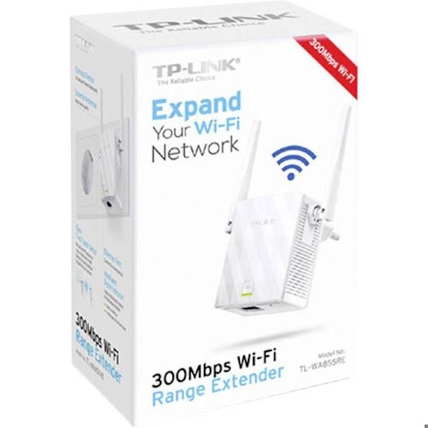 WiFi-repeater - TP-LINK - TL-WA855RE - 300Mbps - 100Mb LAN - 2,4 GHz