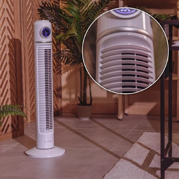 Cecotec Søjleventilator EnergySilence 1090 Skyline Retro Smart Hvid hvid