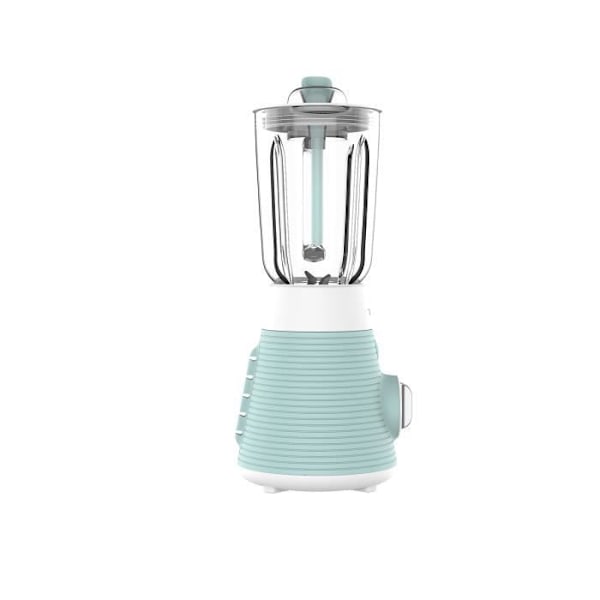 TESLA - BL510BWS - Blender - Glas skål - 500 watt - 4 blade i rustfrit stål - Blå og hvid