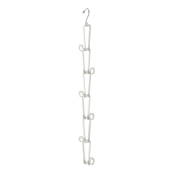 Hvid håndtaskeholder 6 kroge - H77 cm