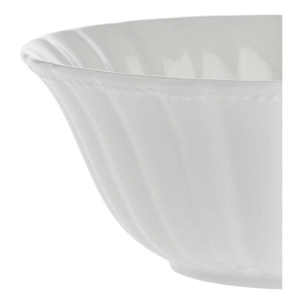 Saladier - Den Hvide Porcelænsserie - P003600922Z - 23 cm - Porcelæn - Opvaskemaskinevenlig hvid