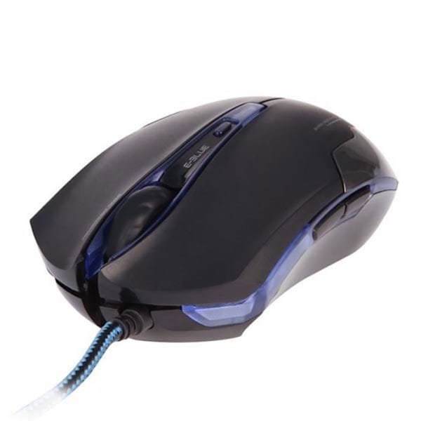 E-blue Cobra EMS653, ambidextrous, optiikka, USB, 3000 DPI, 135 g, musta, hopea