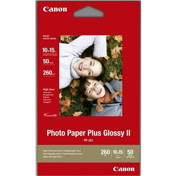 Extra Glossy Photo Paper II PP-201 - CANON - 265 gr - 50 arkkia - 10x15