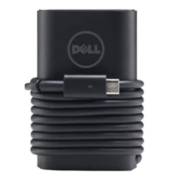 Strømadapter - DELL - DELL-921CW - 65W - Sort - Designet til bærbar computer Sort