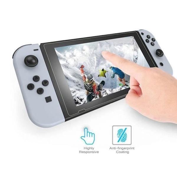 Karkaistu lasisuoja Nintendo Switch OLED -näytölle - Intense - musta Intens