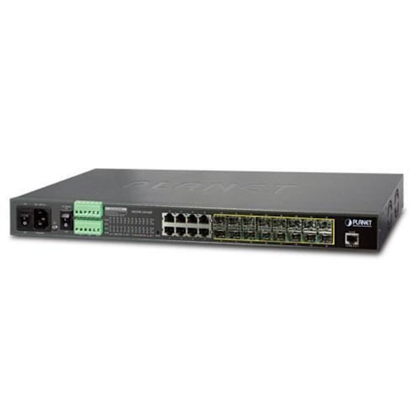 Planet MGSW-24160F, Managed Network Switch, L2+, Gigabit Ethernet (10-100-1000), Ethernet-yhteys Sininen