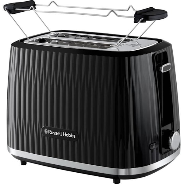 Brødrister - RUSSELL HOBBS - EDEN - 800 W - 2 skiver - Sort Svart
