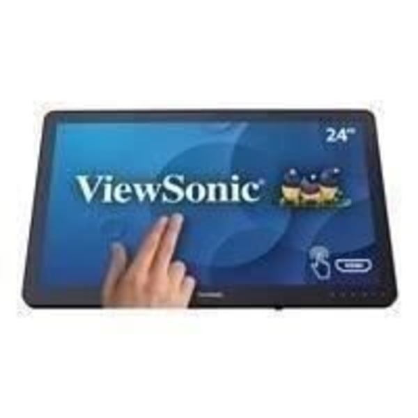 VIEWSONIC TD2430 LCD berøringsskærm - 61 cm (24") - 16:9 - Fuld HD - 10-punkts multi-touch Sort