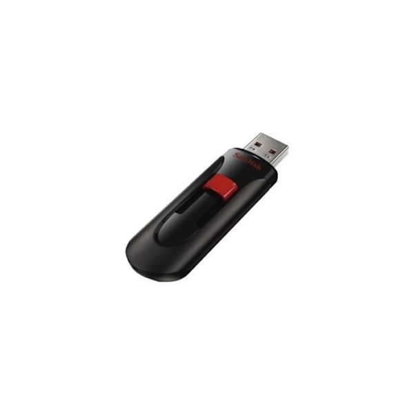 SANDISK Cruzer Glide USB-muistitikku - 256 Gt - USB 2.0 - musta ja punainen