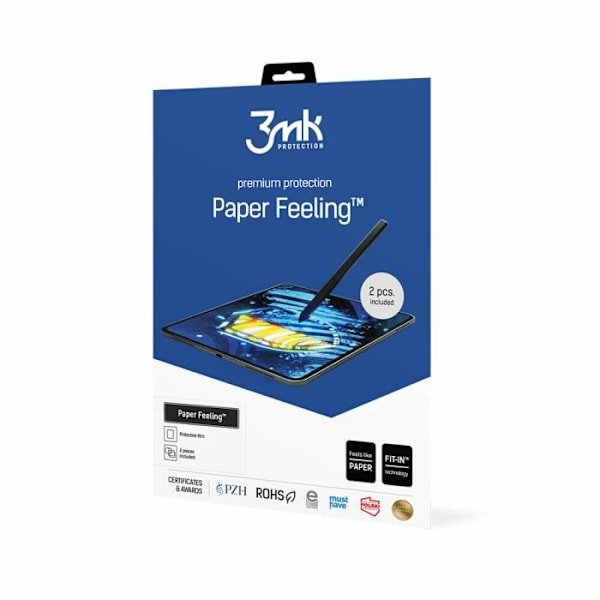 3MK Apple iPad 8gen/9gen Paper Feeling™ hybridglas - gennemsigtig - 11"