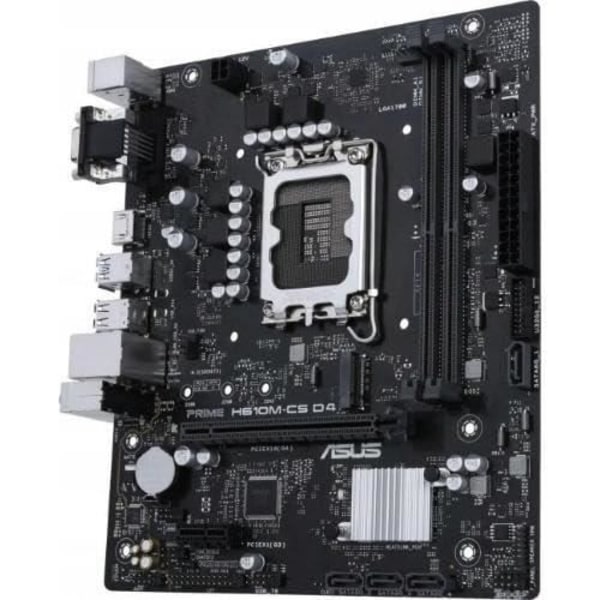 ASUS PRIME H610M-R-SI bundkort LGA 1700 2DDR5 microATX 4xSATA - HDMI 2.1 - DP 1.4 - D-Sub - M.2