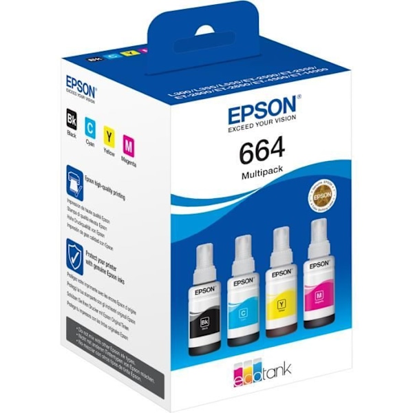 Multipak 4 farver EcoTank 664 (C13T664640)