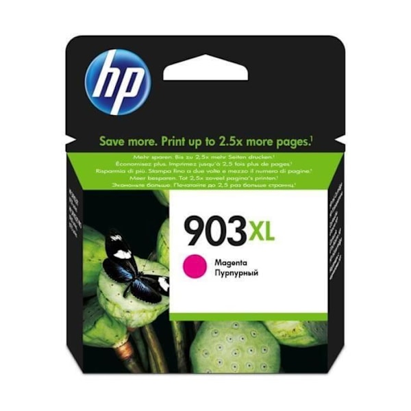 HP 903XL Magenta originalbläckpatron med hög kapacitet (T6M07AE) för HP OfficeJet Pro 6950/6960/6970