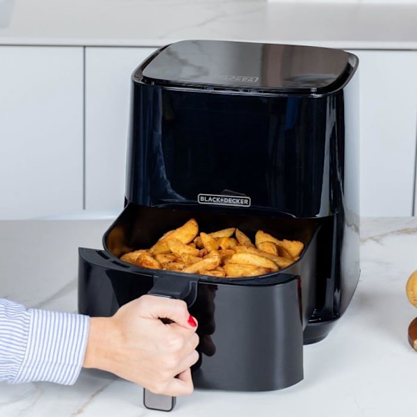 Öljyttömässä Friteuse - BLACK & DECKER - ES9730080B - 5L - 1450W - Digitaalinen Näyttö