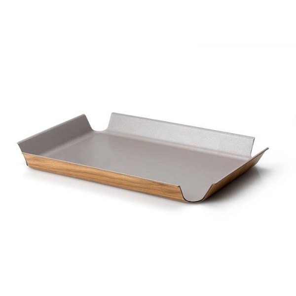 Serviceplateau - Continenta - Antiskrid - Metalgrå - 54,5 cm x 40 cm - Rektangulær Metallisk grå