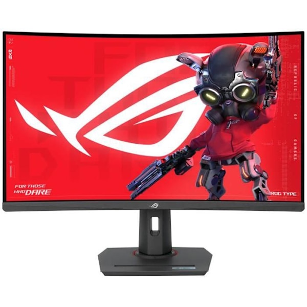 ASUS skærm pc gamer rog xg32wc Sort