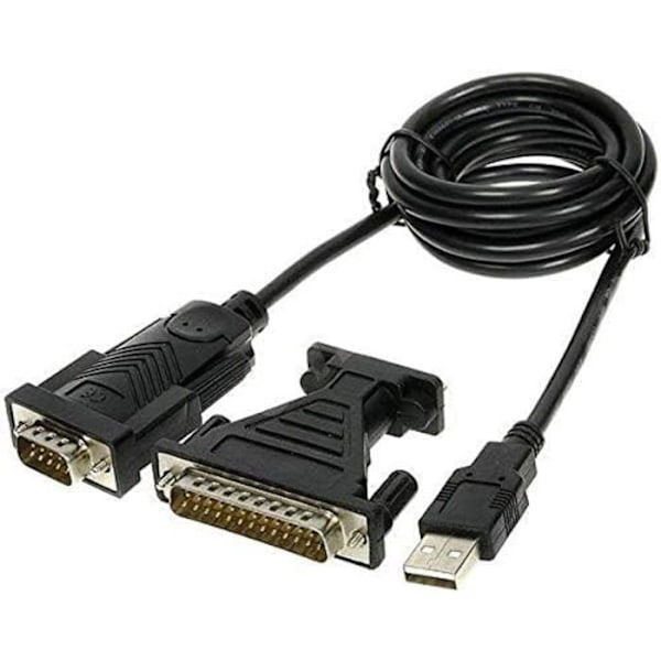 Kaapeli - Premiumcord-laitteen liitin - ku2-232 - USB-kaapeli USB-A - RS-232 musta ()