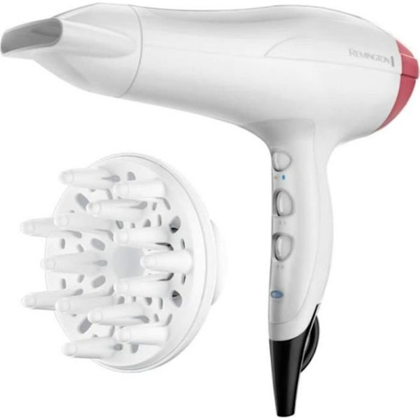 Remington Professional Ionic Turbo Hårtørrer 2400W, DC-motor, Levetid x2, Anti-Frizz, Ultra Hurtig Tørring - Adgang