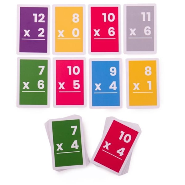 Flashcards kertolasku 7-12 - BIGJIGS - Opetuspeli - Purppura - Sisätiloissa - Lapsi lange liv