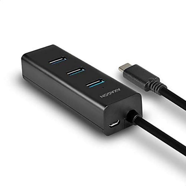 USB-keskitin - AXAGON - HUE-S2C - 4 Porttia - USB 3.2 Gen 1 - Ultra Nopea Lataus - Kaapeli 0,4 m