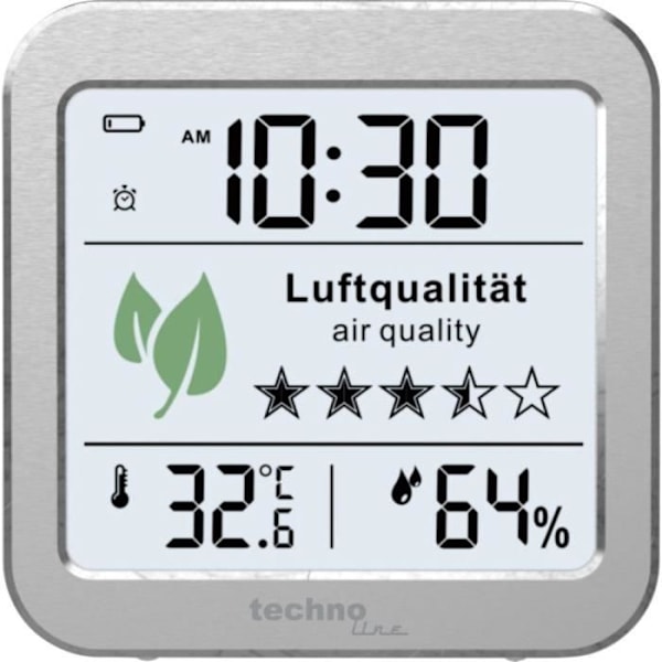 Techno Line WL1020 luftkvalitetsovervågningsenhed CO2-måling - CO2-display