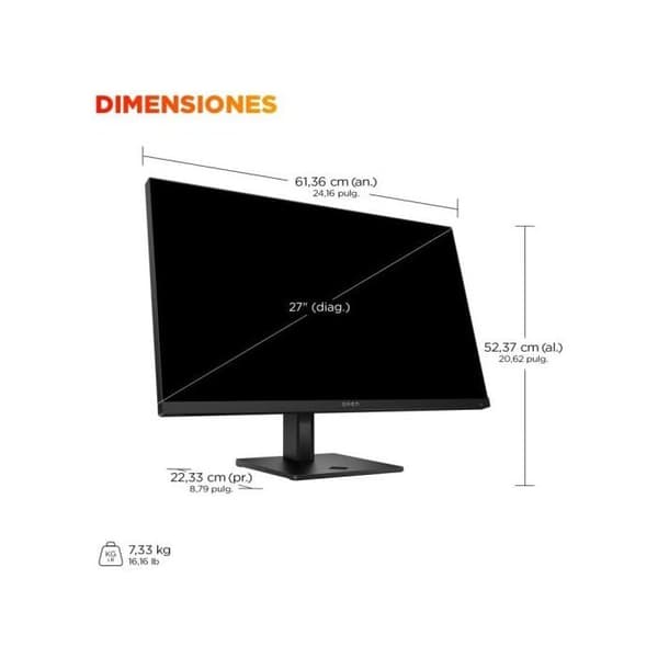 HP OMEN 27q G2 QHD 180Hz IPS 1ms HDR400 Höjdjustering