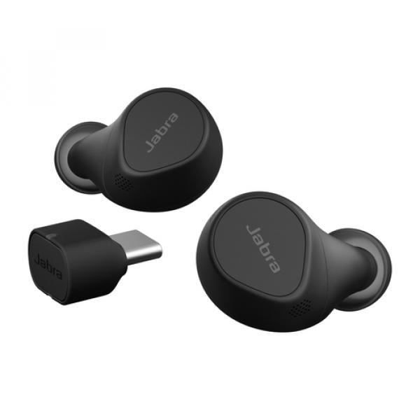 Langaton kuuloke - JABRA - Evolve2 Buds MS - Aktiivinen vaimennus - Bluetooth - USB-C