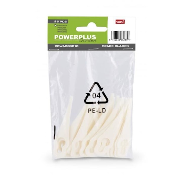 25 UDSKIFTNINGSKNIVE POWXG3010LI-XG3011LI-XG3009 POWACG6010 POWERPLUS GARDEN
