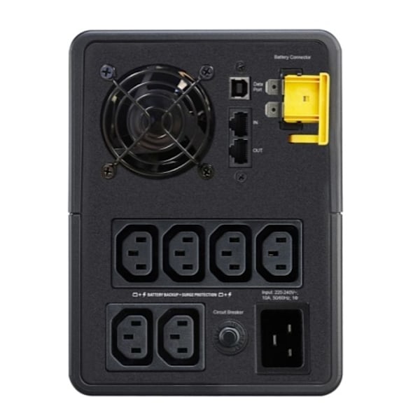 Ondulator - APC - BX2200MI - 2200VA - 1200W - 6 udgangsforbindelser Sort