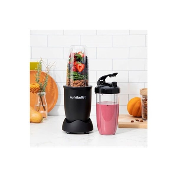 Blender Nutribullet henkilökohtainen tehosekoitin NB907MAB PRO 900 Mattamusta + 4 lisävarustetta