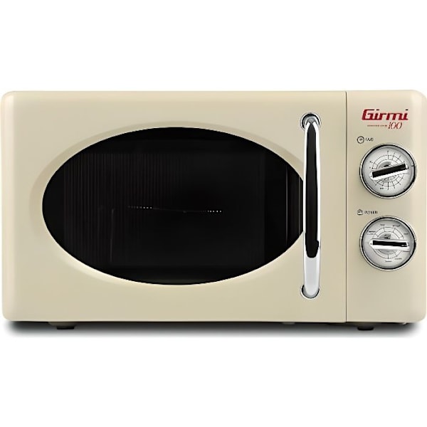 Mikrobølgeovn med kombineret vintage design - Girmi FM21 - 20 L - 700 + 800 W - creme