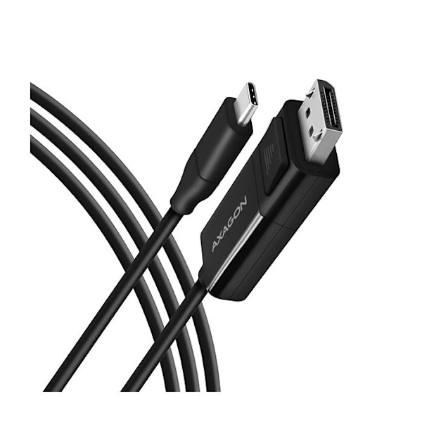 AXAGON RVC-DPC USB-C-DisplayPort-kaapeli, 1,8 m, 4K/60 Hz - musta - 8595247905314