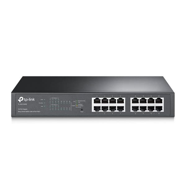 TP-LINK Managed PoE Switch -SG1016PE 16 Gigabit-portar inklusive 8 PoE+-portar